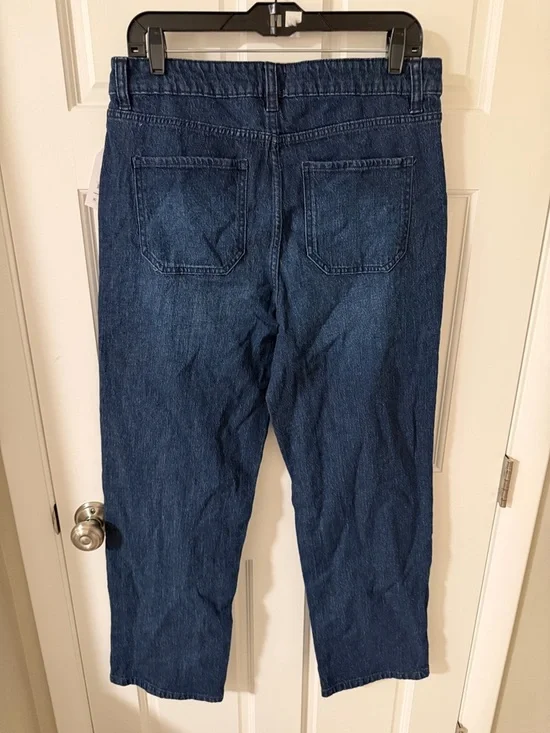 NWT Time and Tru High-Rise Straight Jeans with Carpenter Details Size 10 - Picture 8 of 8
